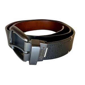 Levis Men's Leather Reversible Black & Brown Belt Size XL 42-44